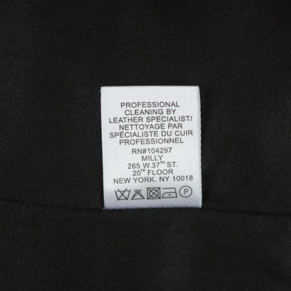 Milly Women's Small Champagne Pink Leather Waterfall Collar Full Zip Jacket - Picture 10 of 10